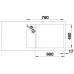 BLANCO Einbauspüle DINAS XL 6 S Compact Edelstahl Bürstfinish 525120