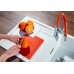 BLANCO Einbauspüle SITY XL 6 S Silgranit schwarz InFino mit Zubehör in orange 525967