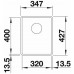 BLANCO Einbauspüle SUBLINE 320-F Silgranit flächenbündig einbaubar, InFino schwarz 525982