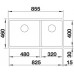 BLANCO Subline 480/320-U Granitspüle, SILGRANIT® 525993