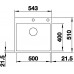 BLANCO Einbauspüle SUBLINE 500-IF/A SteelFrame Silgranit, InFino schwarz 526000