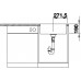 BLANCO Einbauspüle SUBLINE 500-IF/A SteelFrame Silgranit, InFino schwarz 526000