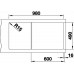 BLANCO Silgranitspüle ZENAR XL 6S DampfgarPlus schwarz 526054