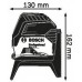 Bosch Kreuzlinienlaser GCL 2-15 selbstnivellierend, roter Laser, mit Schutztasche und Stat