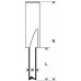 Bosch Nutfräser, Vollhartmetall, 8 mm, D1 5 mm, L 12,7 mm, G 51 mm