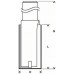 Bosch Nutfräser, 8 mm, D1 10 mm, L 25,4 mm, G 56 mm
