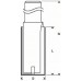 Bosch Nutfräser, 8 mm, D1 12 mm, L 32 mm, G 62 mm
