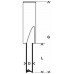 Bosch Nutfräser, Vollhartmetall, 8 mm, D1 4 mm, L 15,8 mm, G 50,7 mm