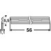BOSCH Wood Razor Hobelmesser 56mm für GHO 12V-20, Ersatzmesser 2 Stück 2608000672