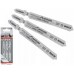 BOSCH Stichsägeblatt-Set T 128 BHM, Endurance for Laminate, 3-teilig, 92 mm 2608665073