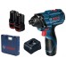 BOSCH Set: GSR 120-LI + GDR 120-LI +2x GBA 12V 2.0Ah + GAL 1210 CV 06019G8023