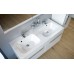 RAVAK CHROME 1200 Doppelwaschbecken mit Löchern für Wasserhähne XJG01112000