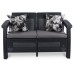 ALLIBERT CORFU LOVE Seat 2-Sitzer Sofa, 128 x 70 x 79cm, braun/schokobraun 17197359