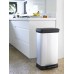 CURVER DECO BIN 50L Rechteckiger Treteimer 39 x 29 x 73 cm silber 02162-582