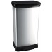 CURVER DECO BIN 50L Rechteckiger Treteimer 39 x 29 x 73 cm silber 02162-582