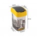 CURVER FLIP BIN NEW YORK 25L Abfallbehälter 47 x 26 x 34 cm gelb/grau 02171-N27