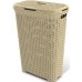 CURVER Style Wäschebox RATTAN, 61,5 x 26,5 x 44,8 cm, 40l – creme, 00709 BESCHÄDIGT