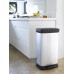 CURVER DECO BIN 50L Treteimer 39 x 29 x 73 cm silber 02162-582