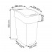 CURVER FLIP BIN LONDON 25L Abfallbehälter 47 x 26 x 34 cm grau/rot 02171-L11