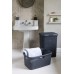CURVER STYLE 40L Wäschesammler 44,8 x 61,5 x 26,5 cm, dunkelgrau 00709-308
