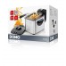 DOMO 3Liter Edelstahl Fritteuse 2200Watt starke Leistung, silbe DO506FR