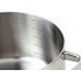 Hochwertiger Edelstahl Kochtopf mit Deckel für alle Herdarten und Backofen O24cm