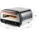 DOMO Genius Pizzaofen, Edelstahl, mit Backstein DO9289PZ