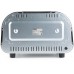 DOMO Genius Pizzaofen, Edelstahl, mit Backstein DO9289PZ