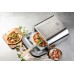DOMO Genius Pizzaofen, Edelstahl, mit Backstein DO9289PZ