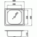 NOVASERVIS Spülbecken 400x500mm, Edelstahl DR40/50