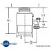 InSinkErator M100 Evolution -ISE / Abfallzerkleinerer / Anthrazit /