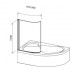 RAVAK EVSK1 - 100 R Rosa Transparent, Badewannenabtrennung 76PA0100Y1