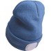 Wintermütze mit LED-Beleuchtung Blau USB aufladbar