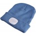 Wintermütze mit LED-Beleuchtung Blau USB aufladbar