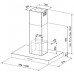 Franke Inselhaube Brick FDB 10078 I XS 100cm, Edelstahl, 110.0043.384
