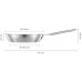Fiskars All Steel Pure Bratpfanne, Aluminiumkern, 24cm 1065627