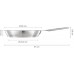Fiskars All Steel Pure Bratpfanne, Aluminiumkern, 28cm 1065628