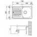 Franke Polar PXN 611-78 Edelstahl Einbauspüle 101.0251.296