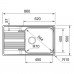 Franke Smart SRX 611-86 LB, 860x500 mm, Küchenspüle, Edelstahl 101.0395.055