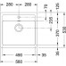 Franke Sirius SID 610, 560x530 mm, Tectonite Spüle biege