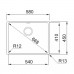 Franke BOX BXX 210/110-54, 580x450 mm, Edelstahlspüle Abtropffläche 127.0395.015