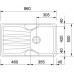 Franke Calypso COG 611, 860x500 mm, Granitspüle Graphit