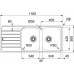 Franke Spark SKX 621, 1160x500 mm, Küchenspüle, Edelstahl 101.0469.740