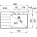 Franke FSX 211 TPL Edelstahlspüle, 860 x 520 mm 127.0379.087