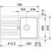 Franke SET G19 Fragranit Einbauspüle EFG 614-78 graphit + Küchenarmatur FC 9541.099