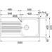 Franke Galileo GOX 611-100/2 Edelstahl Einbauspüle links 101.0178.664