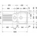 Franke Galileo GOX 651 Edelstahl Einbauspüle links