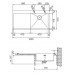 Franke Planar PPX 211, 1000x512 mm, Edelstahlspüle Abtropffläche, rechts 127.0197.842