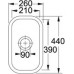 Franke Vail VBK 110-21, 260x440 mm, 126.0294.602