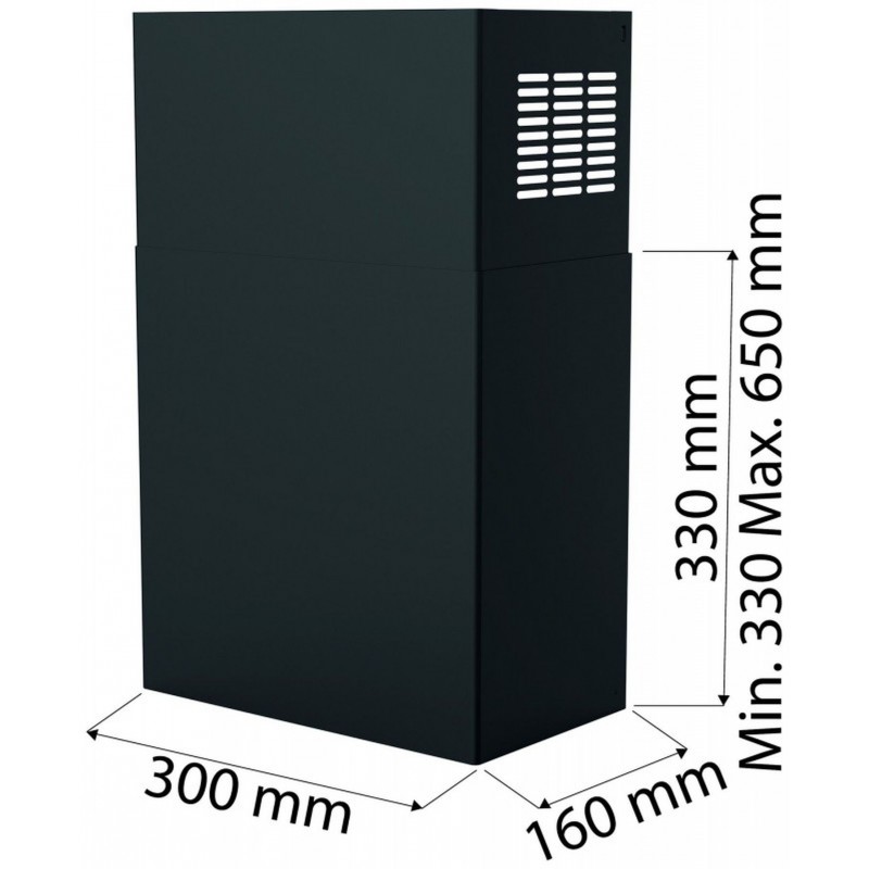Franke Schacht für Smart Flat, Schwarz, 112.0512.465